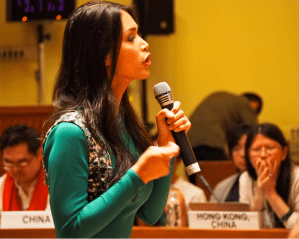 Geena Rocero, Trans Activist and Founder of Gender Proud, Philippines, speaks at the 2015 USAID Regional Dialogue on LGBTI Human Rights & Health in Asia-Pacific. Source: Richard Nyberg, USAID