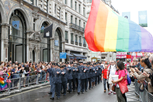 The Royal Air Force taking part in the 2014 London Pride Parade. Although LGBT activities are extremely stigmatized in Southeast Asia, gay marriage is legal in many western countries, including the UK. Source: Defence Images, Creative Commons