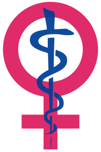 Icon representing women's health. Source: Kaldari, Wikimedia Commons.